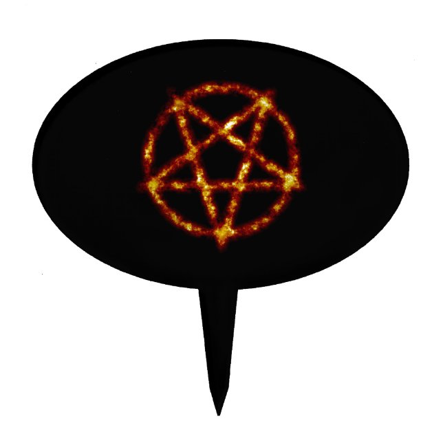 pentagram cake topper (Front)