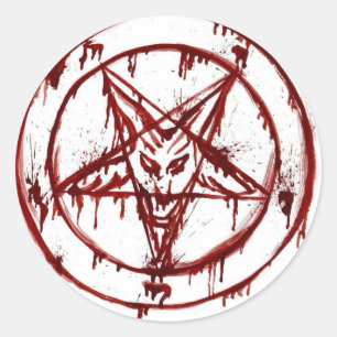 pentagram classic round sticker