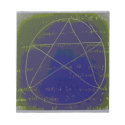 pentagram dark magic circle ritual notepad