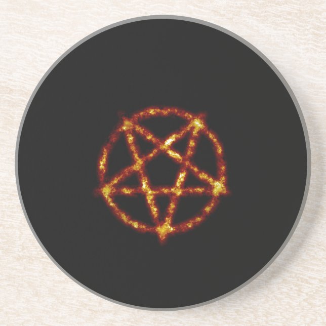 pentagram drink coaster (Front)