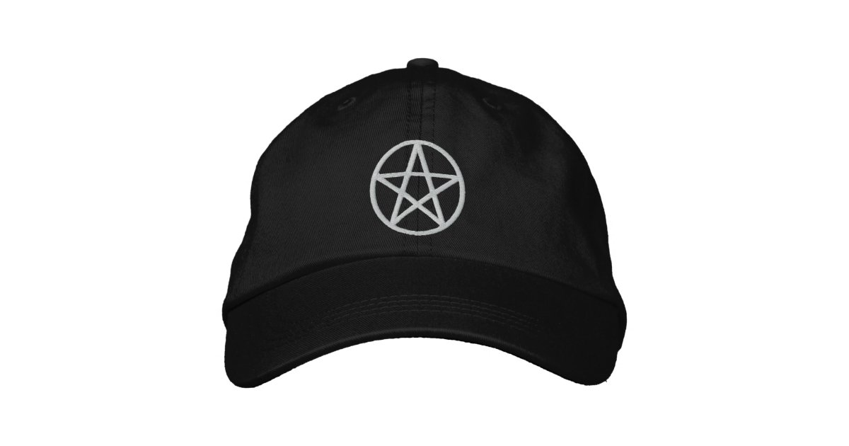 Pentagram Embroidered Hat | Zazzle