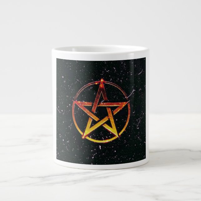 Pentagram Giant Coffee Mug (Front)