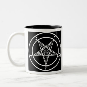 Pentagram of Baphomet Two-Tone Coffee Mug