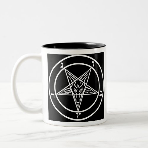 Pentagram of Baphomet Two_Tone Coffee Mug
