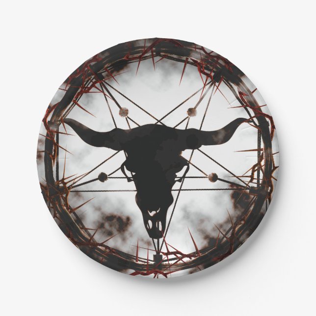Pentagram Paper Plates (Front)