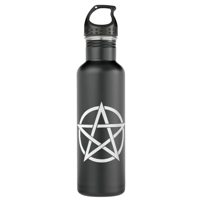 Pentagram / Pentacle Stainless Steel Water Bottle (Front)