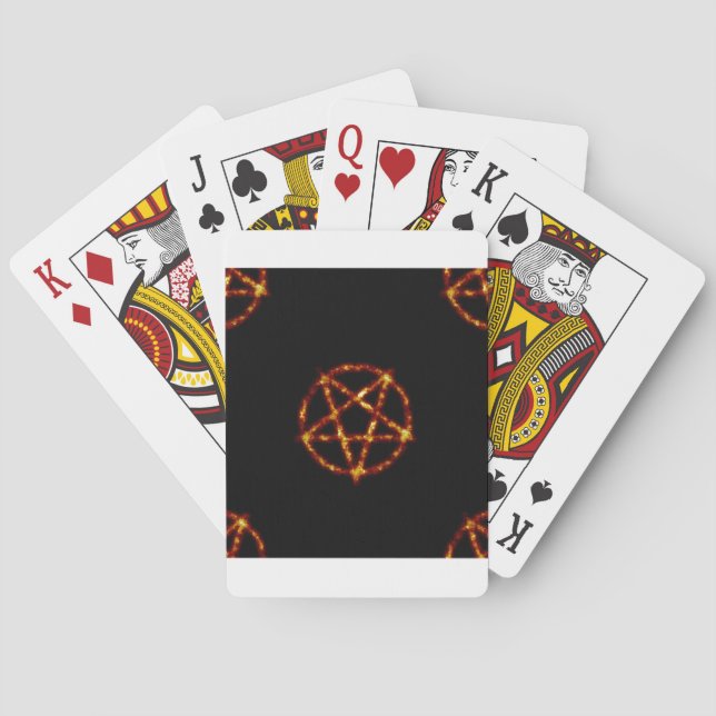 pentagram poker cards (Back)