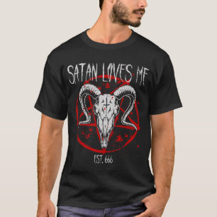Pentagram Satanist Baphomet 666 Satanism Satan Lov T-Shirt