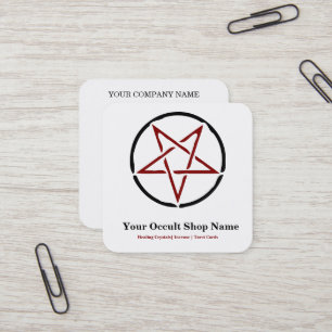 Pentagram  square business card