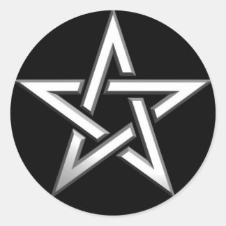 Pentagram-star Classic Round Sticker
