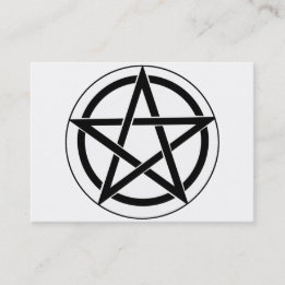 Pentagram Symbol Business Card