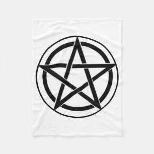 Pentagram Symbol - Five-Pointed Star Fleece Blanket