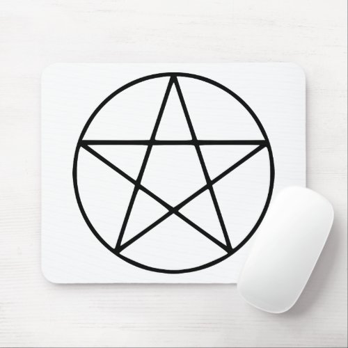 Pentagram Symbol _ Five Pointed Star Shape Mouse Pad