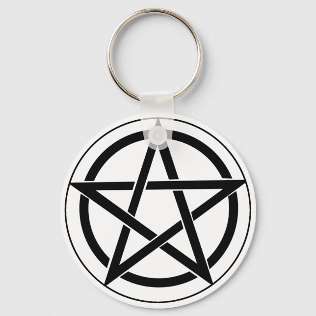 Pentagram Symbol Keychain (Front)