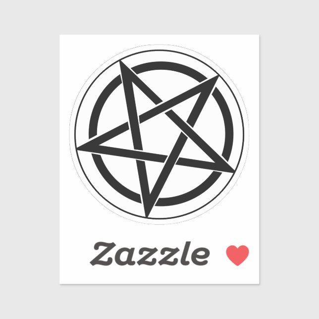 Pentagram Symbol Sticker (Sheet)