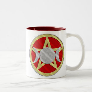 Pentagram Triple Goddess Witches Brew Mug