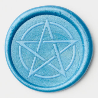 pentagram wax seal stickers