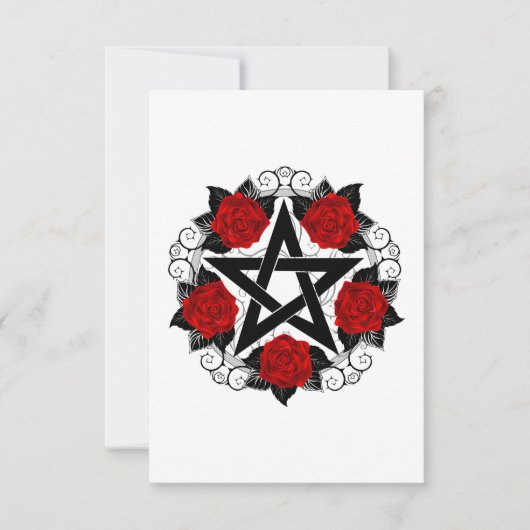 Pentagram with Red Roses (Front)