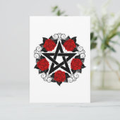 Pentagram with Red Roses (Standing Front)