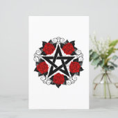 Pentagram with Red Roses (Standing Front)