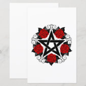 Pentagram with Red Roses (Front/Back)
