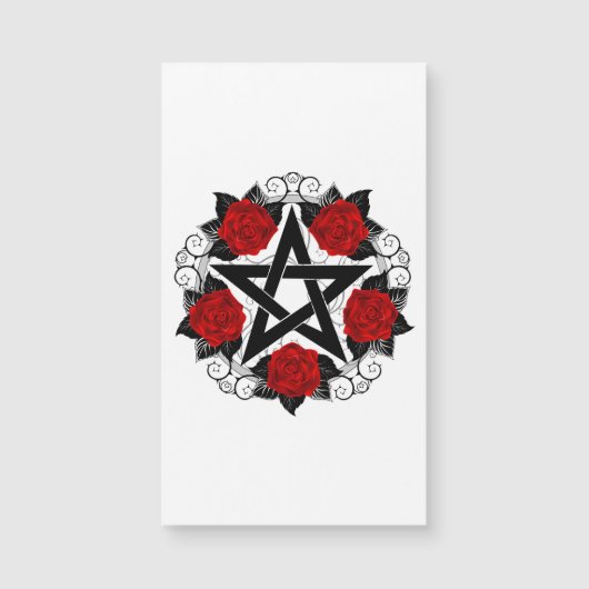 Pentagram with Red Roses (Front)