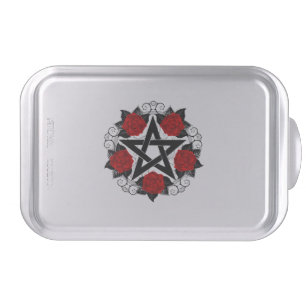 Pentagram with Red Roses Cake Pan