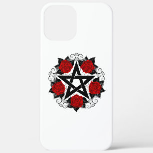 Pentagram with Red Roses iPhone 12 Pro Max Case