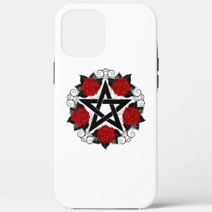Pentagram with Red Roses iPhone 12 Pro Max Case