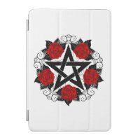 Pentagram with Red Roses