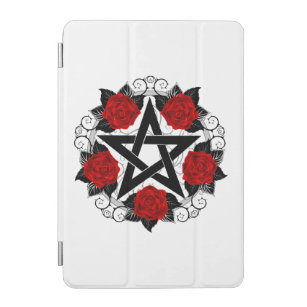 Pentagram with Red Roses iPad Mini Cover