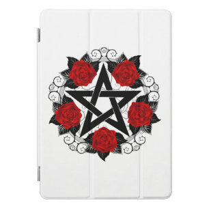 Pentagram with Red Roses iPad Pro Cover