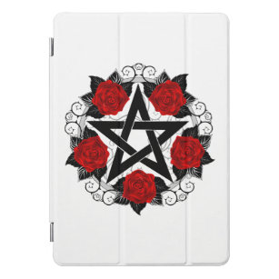 Pentagram with Red Roses iPad Pro Cover