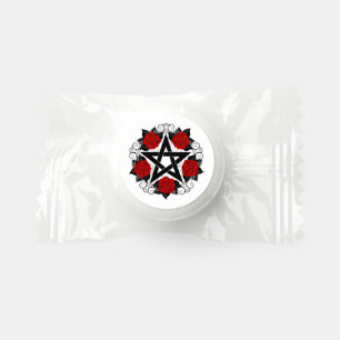 Pentagram with Red Roses Life Saver® Mints