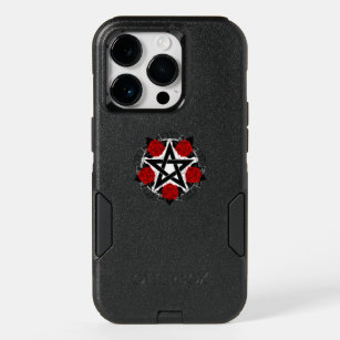 Pentagram with Red Roses OtterBox iPhone 14 Pro Case
