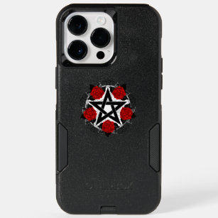 Pentagram with Red Roses OtterBox iPhone 14 Pro Max Case