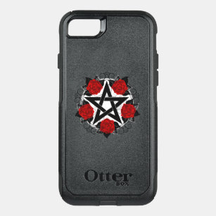 Pentagram with Red Roses OtterBox Commuter iPhone SE/8/7 Case