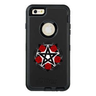Pentagram with Red Roses OtterBox Defender iPhone Case