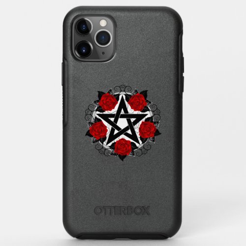 Pentagram with Red Roses OtterBox Symmetry iPhone 11 Pro Max Case