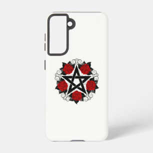 Pentagram with Red Roses Samsung Galaxy S21 Case
