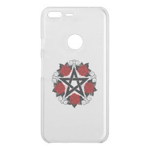 Pentagram with Red Roses Uncommon Google Pixel XL Case