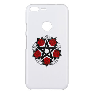Pentagram with Red Roses Uncommon Google Pixel XL Case