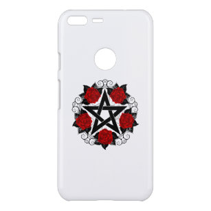 Pentagram with Red Roses Uncommon Google Pixel XL Case