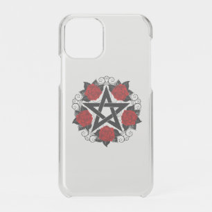 Pentagram with Red Roses iPhone 11 Pro Case