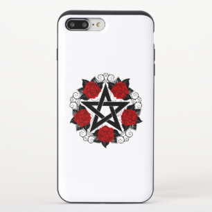 Pentagram with Red Roses iPhone 8/7 Plus Slider Case