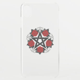 Pentagram with Red Roses iPhone XS Max Case