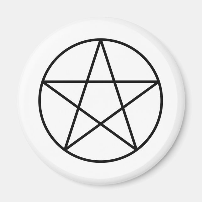 Pentagram within circle magnet (Front)