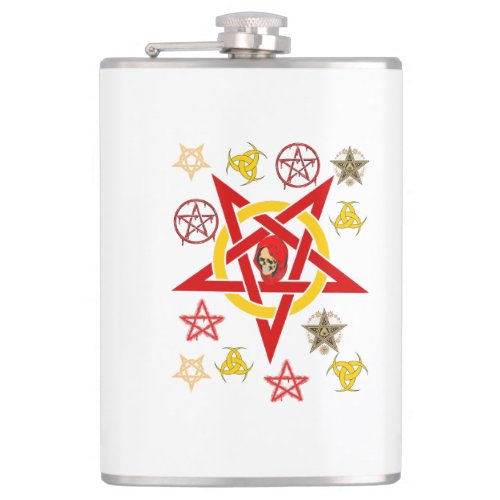 Pentagramm Fnfstern Okkult  Mchten  Geheimkult   Flask