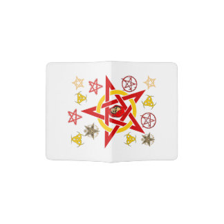 Pentagramm Fünfstern Okkult Mächten Geheimkult Passport Holder