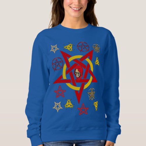 Pentagramm Fnfstern Okkult Mchten Geheimkult     Sweatshirt